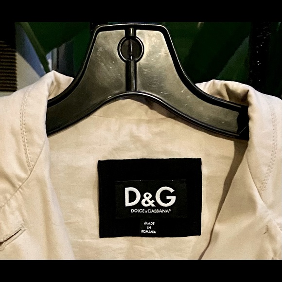 SOLD D&G Dolce & Gabbana cotton Raincoat trench coat size 36 - Picture 2 of 3